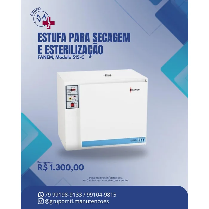 Estufa para Secagem e Esterilização